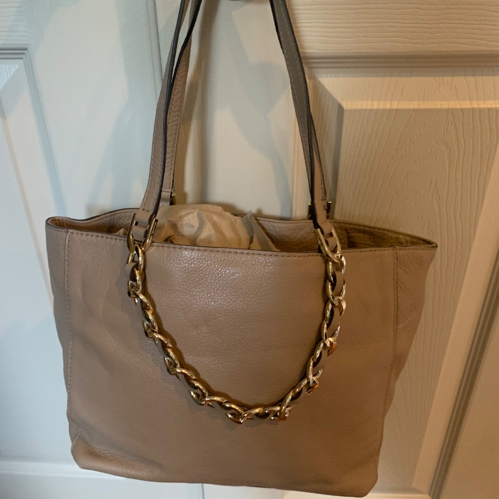 Michael Kors Tan Leather Satchel Handbag - Picture 3 of 9